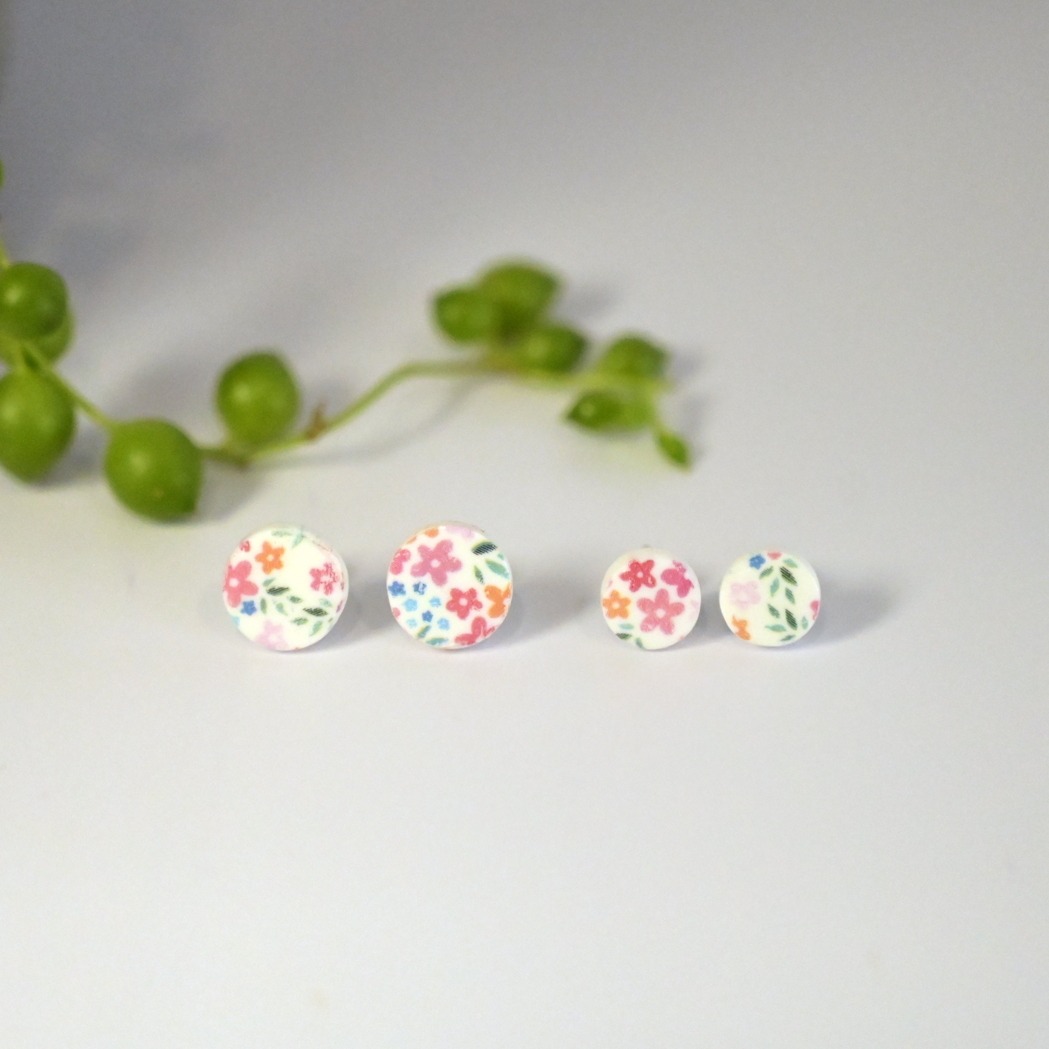 Pink Cottage Garden Studs