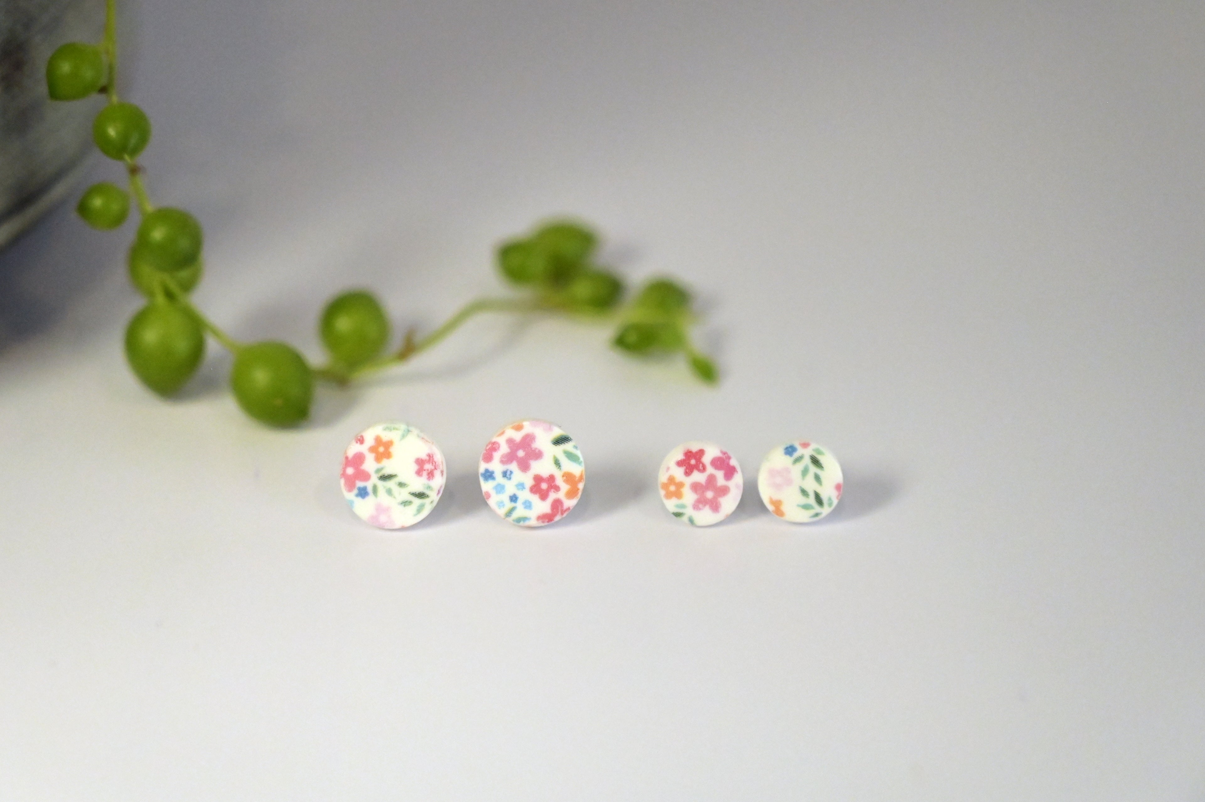 Pink Cottage Garden Studs
