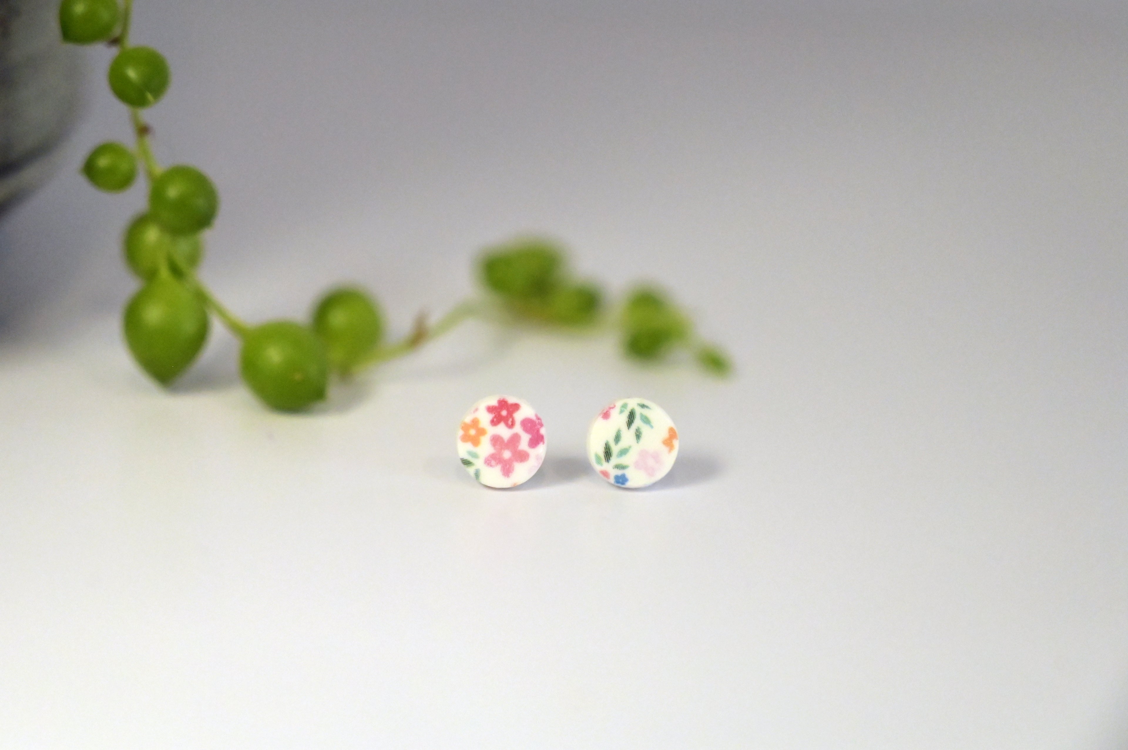 Pink Cottage Garden Studs