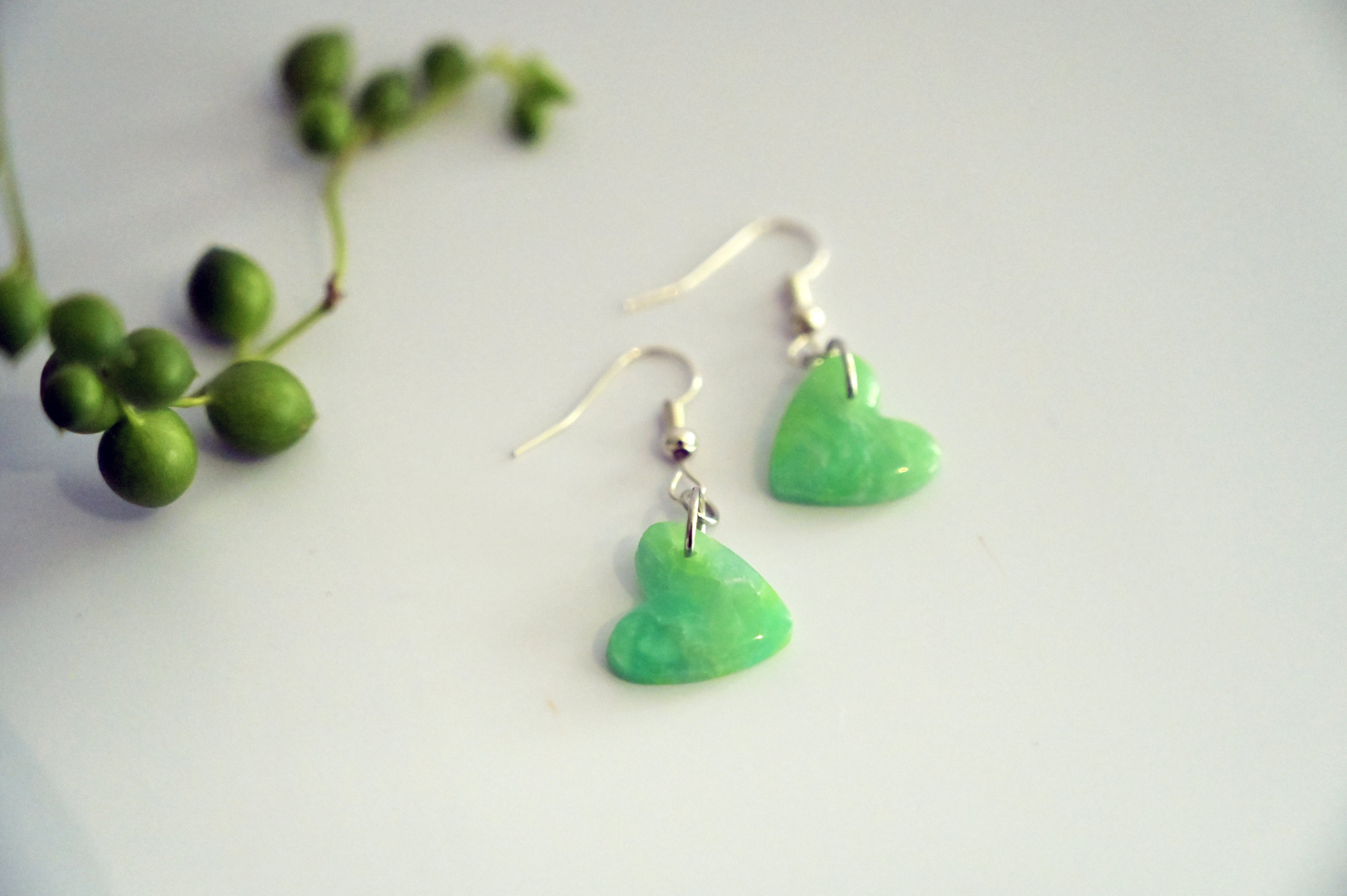 Seagreen Marble Hearts