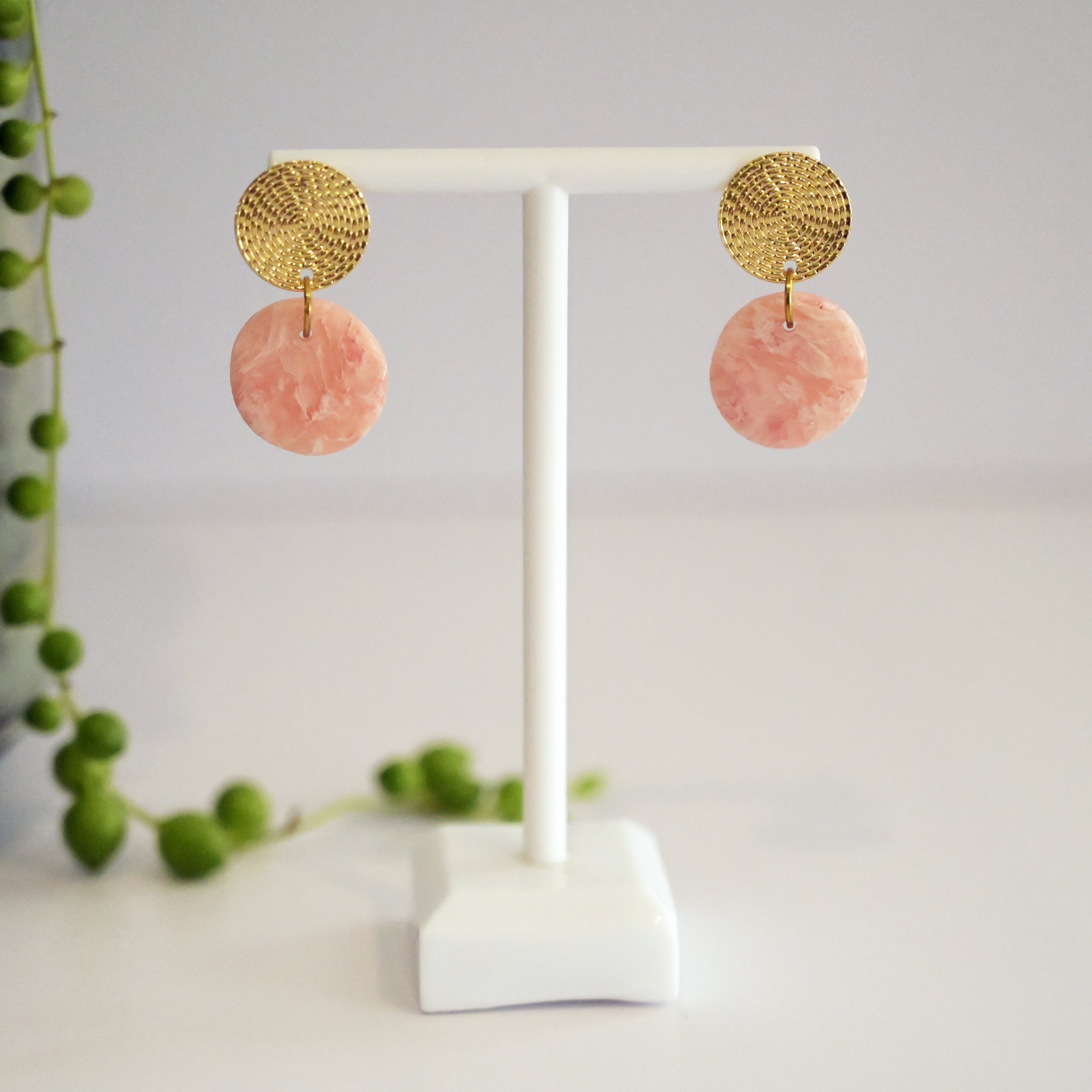 Rose Quartz Dangles