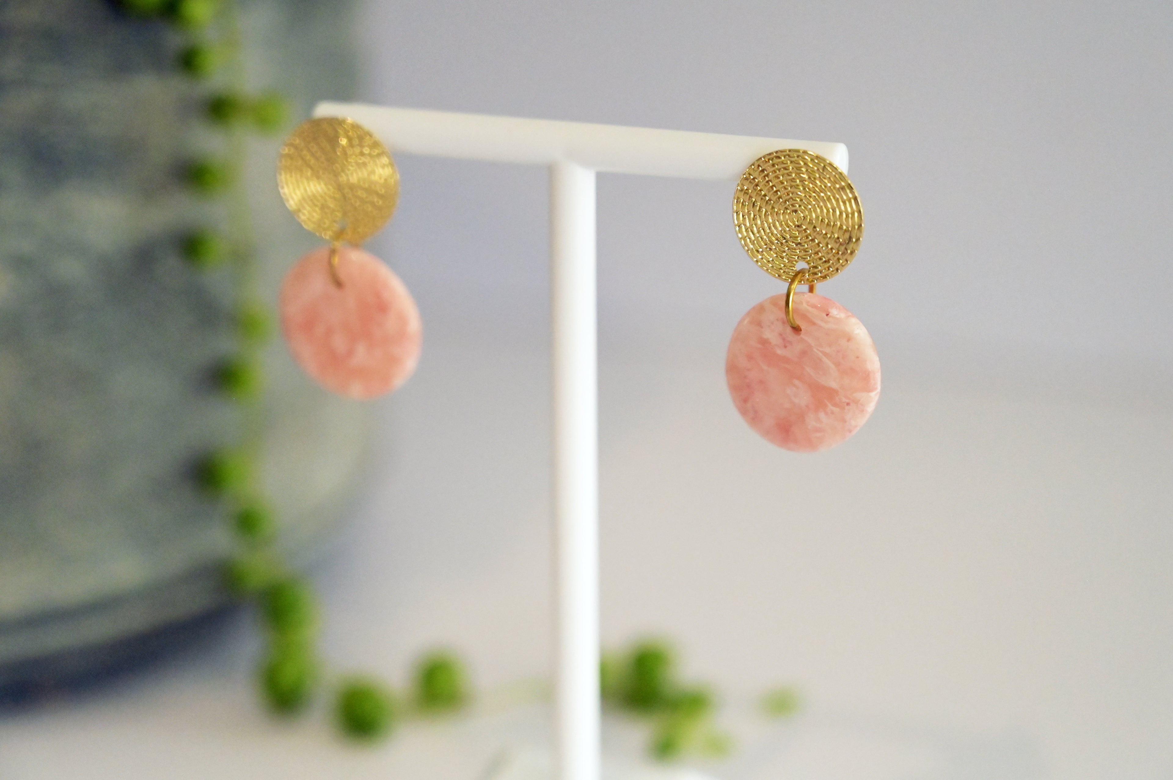 Rose Quartz Dangles
