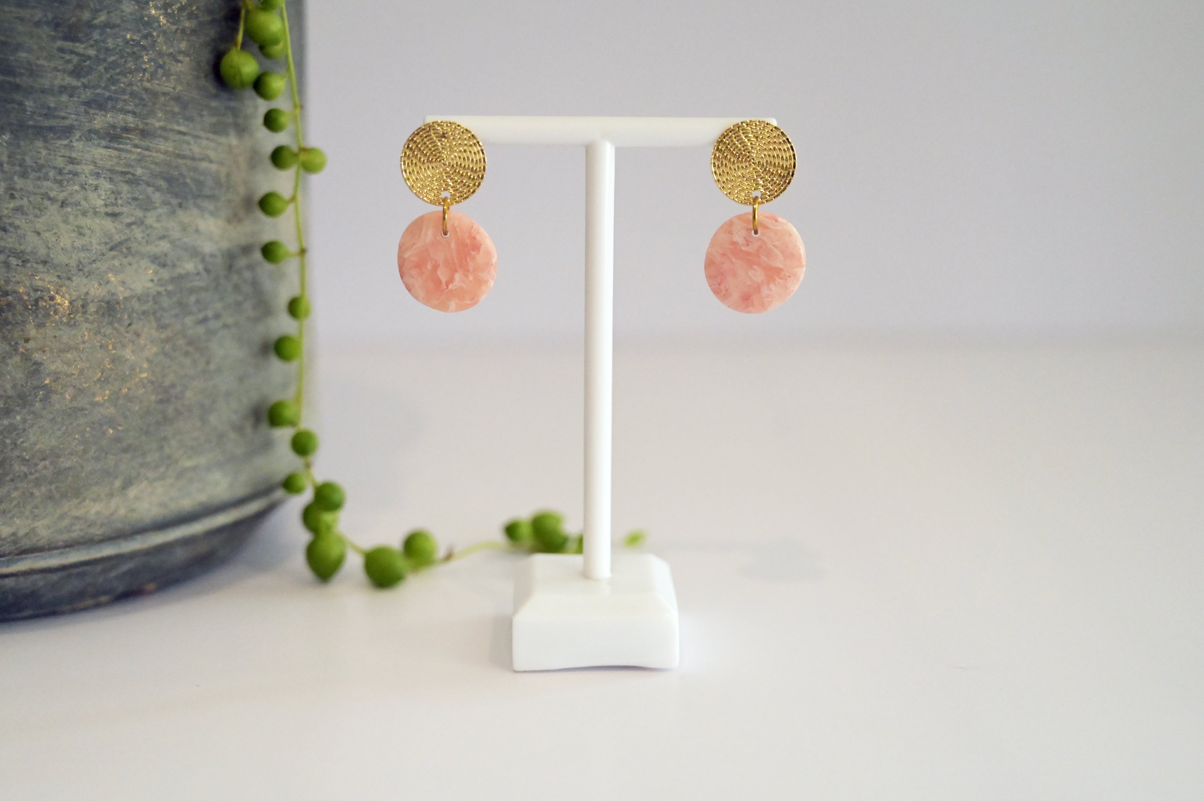 Rose Quartz Dangles