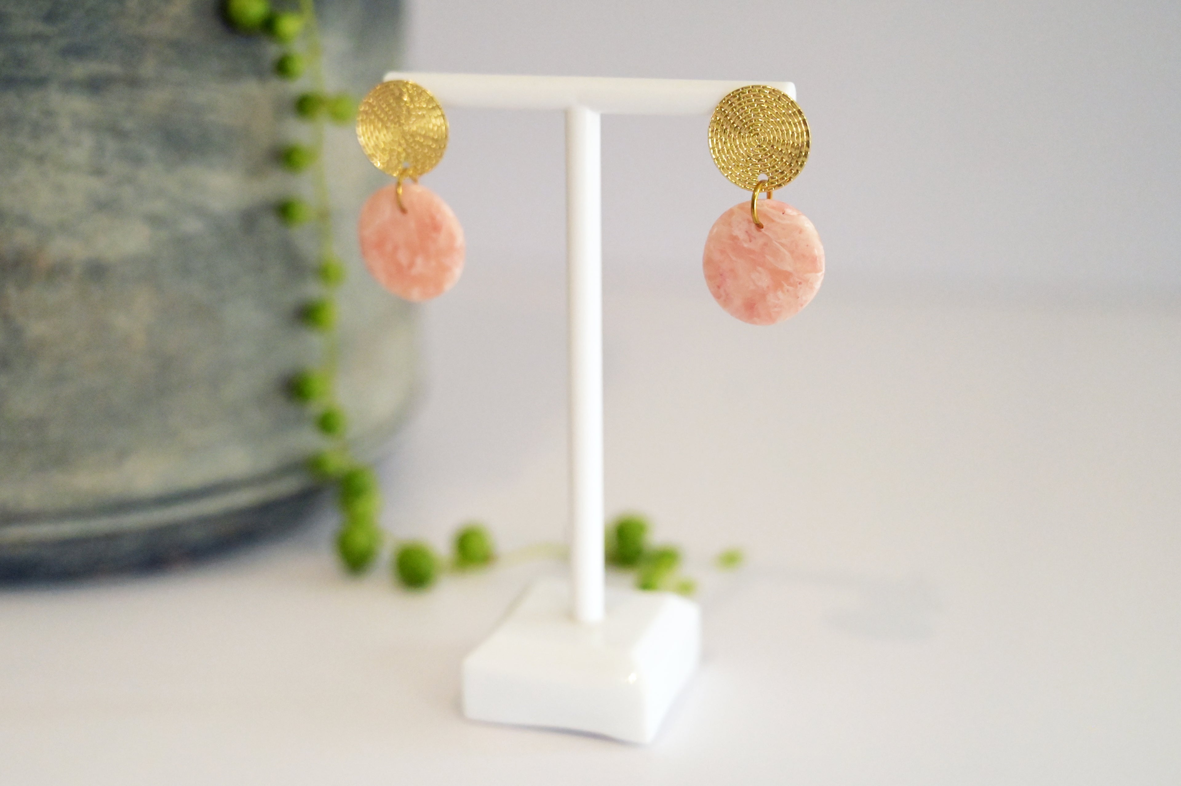 Rose Quartz Dangles