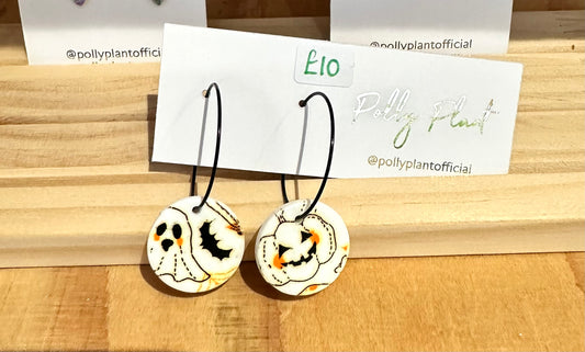 Halloween Print Hoops