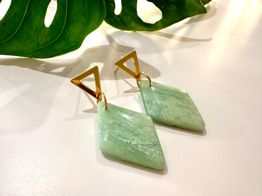 Seagreen Marble Diamonds