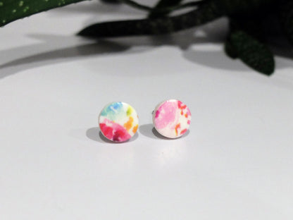 Watercolour Studs
