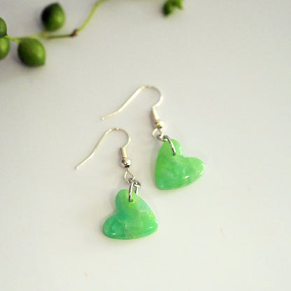 Seagreen Marble Hearts