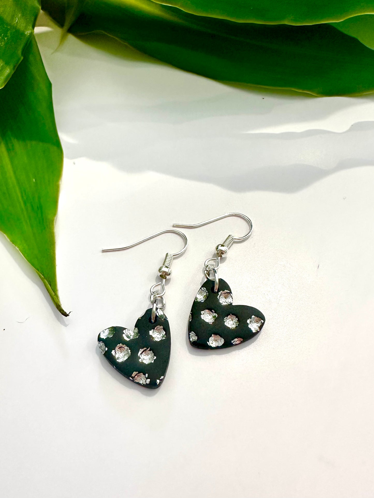 Metallic Heart Dangles