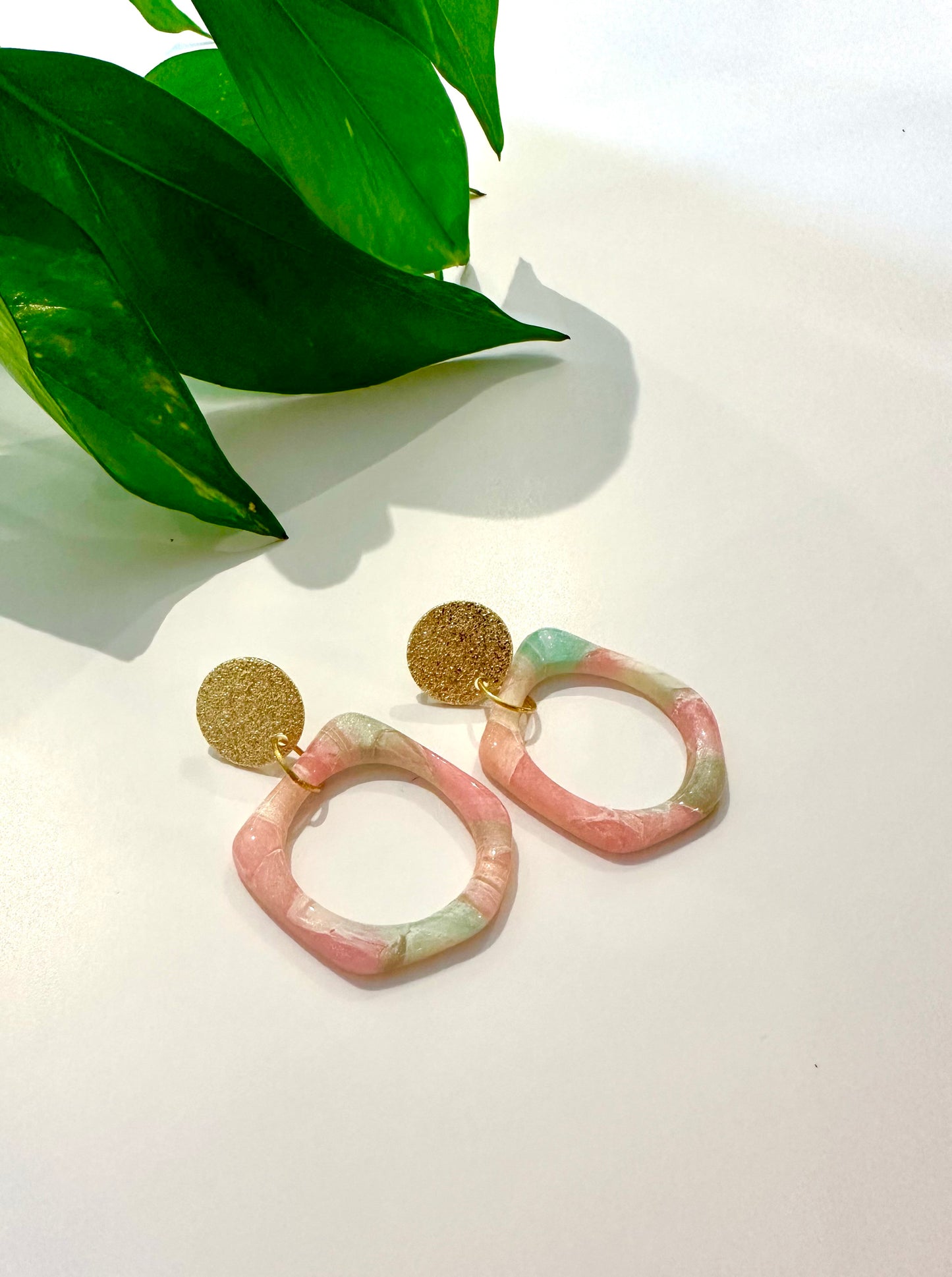 Jellybean Hoop Dangles