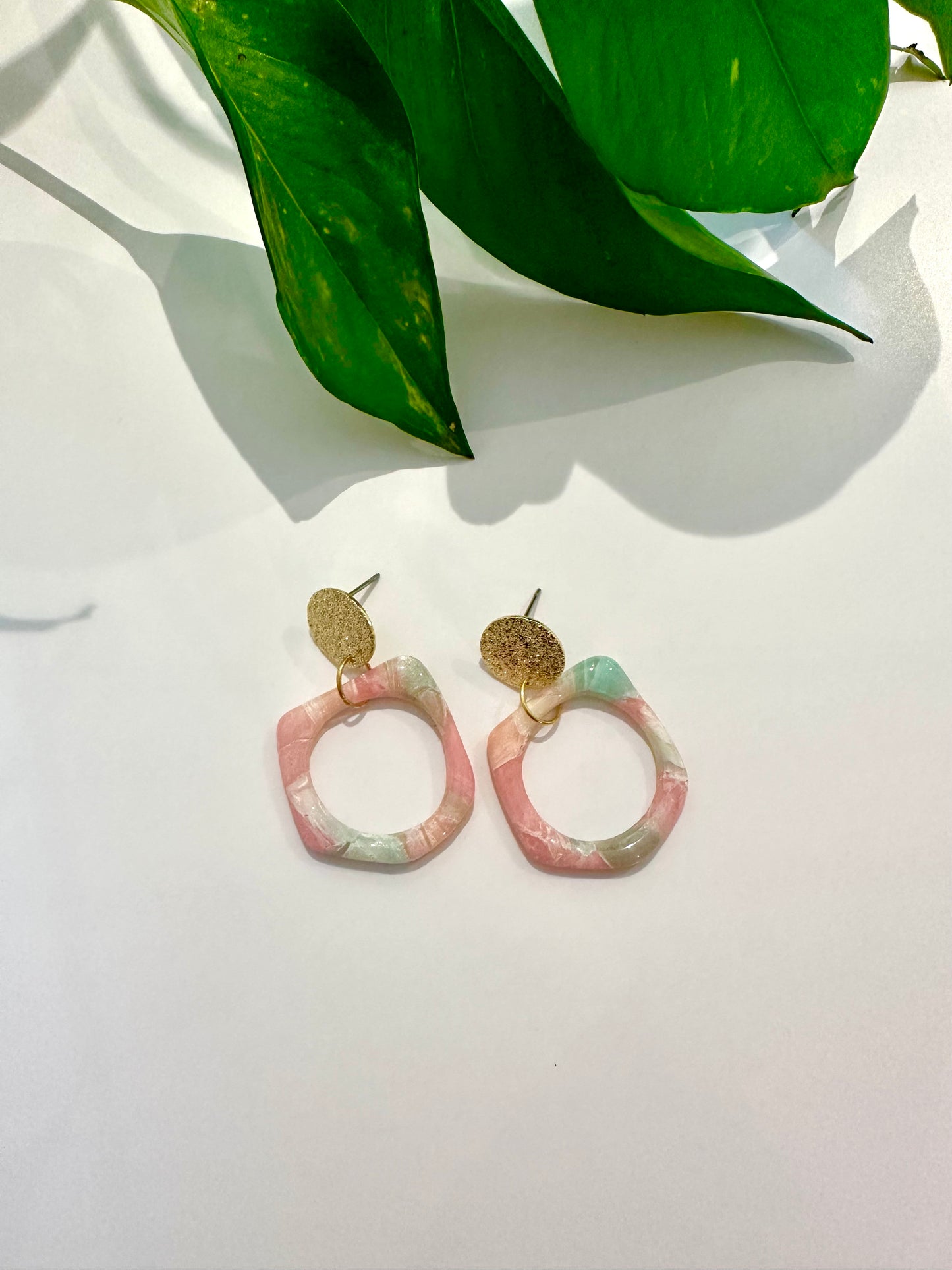 Jellybean Hoop Dangles