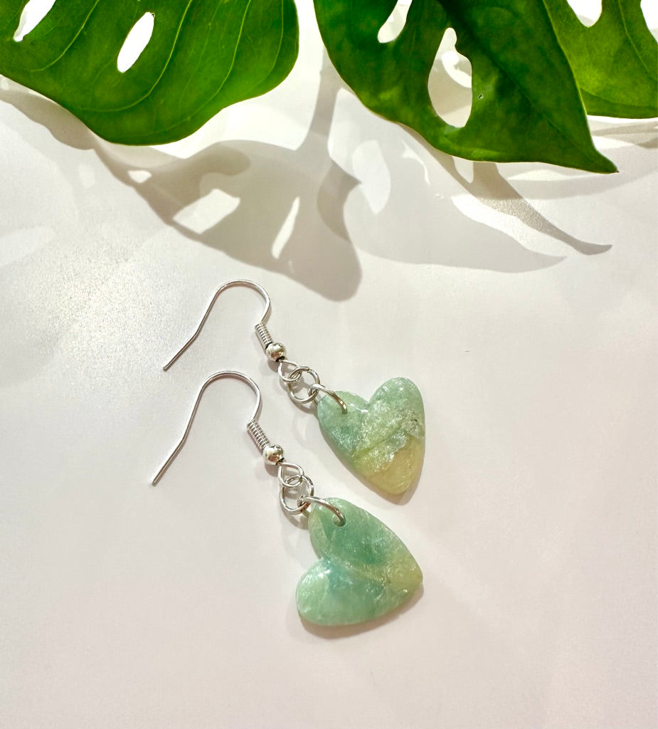 Seagreen Marble Hearts