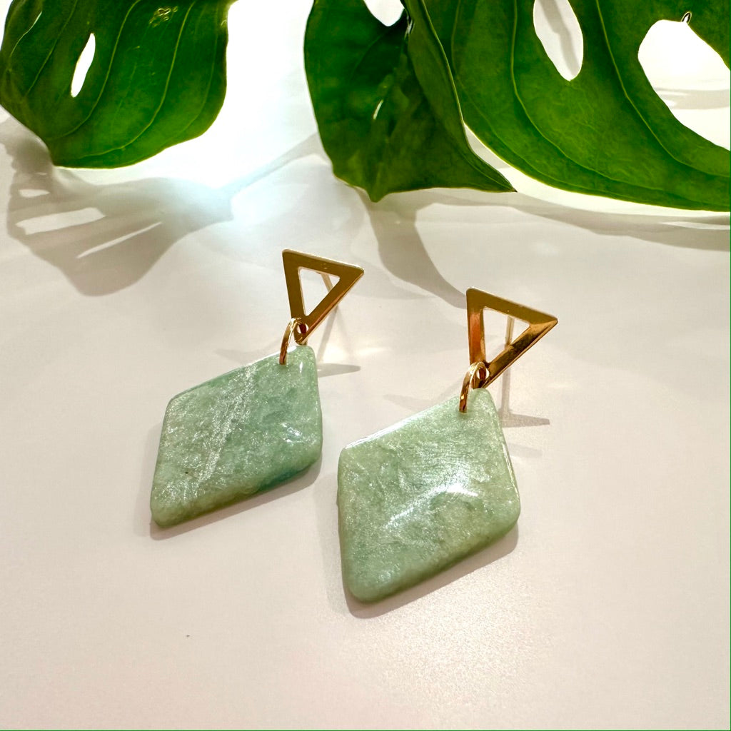 Seagreen Marble Diamonds