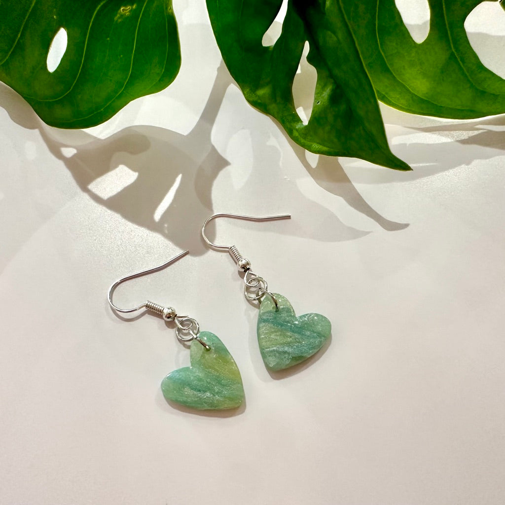 Seagreen Marble Hearts