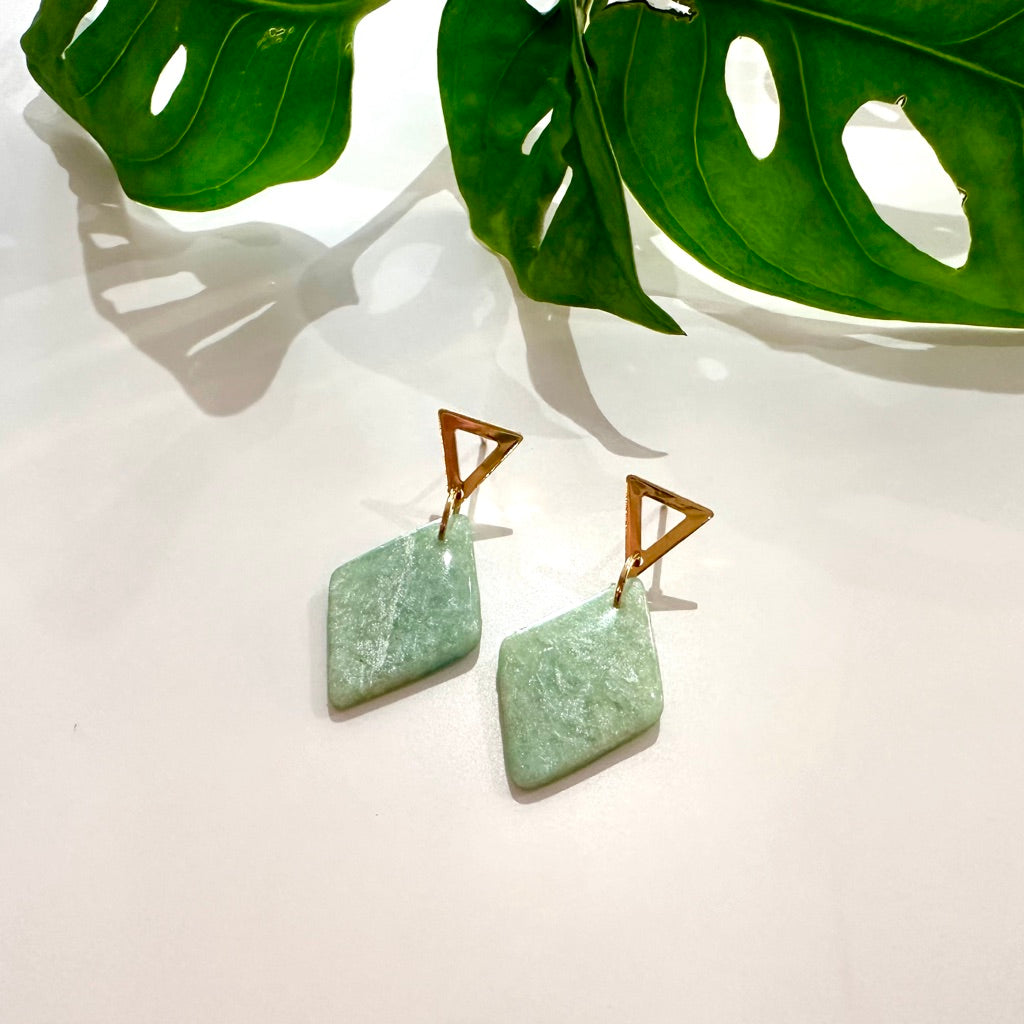 Seagreen Marble Diamonds